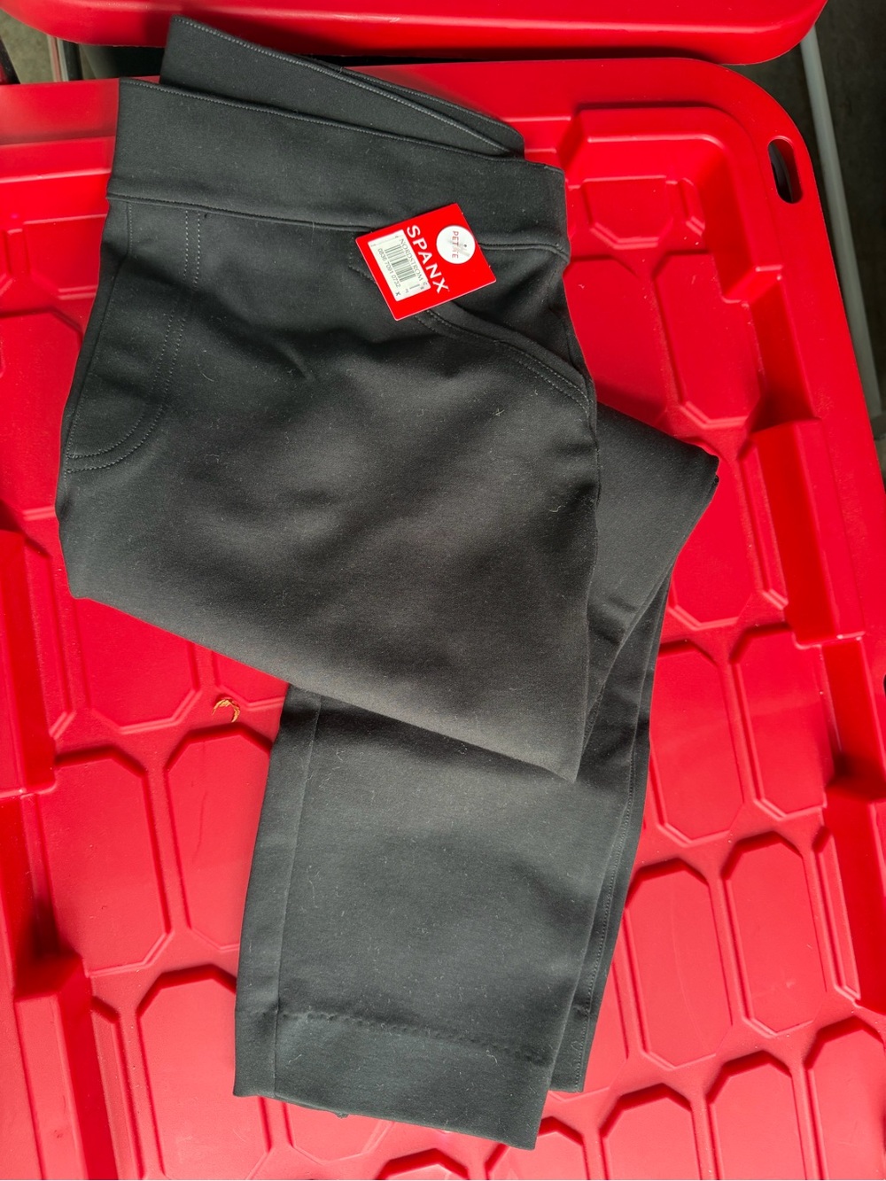 SPANX Black Ankle-Length Slim Ponte Pants